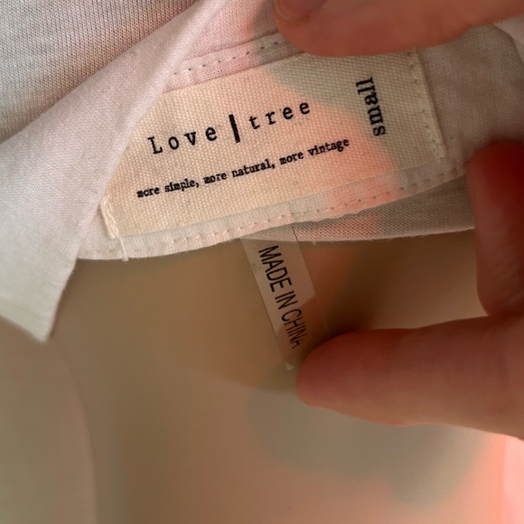 LOVE TREE White Collard Shirt - Picture 3 of 4